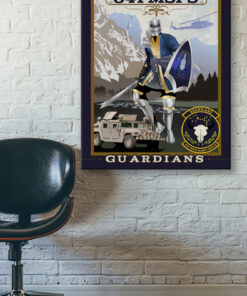 Malmstrom AFB 841st MSFS Guardians vintage style military aviation canvas art by Squadron Posters SP01805