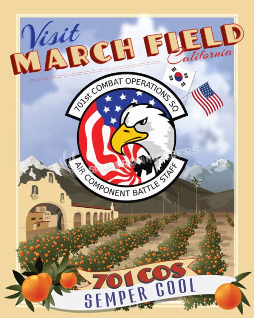 March ARB 701 COS - Squadron Posters
