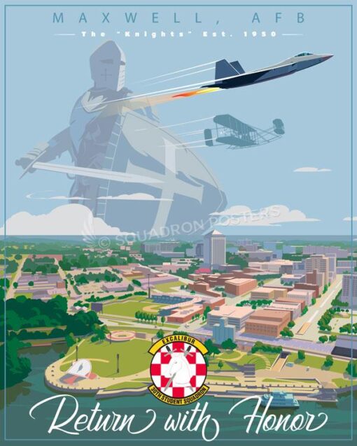 Maxwell AFB Wright Flyer 30th Student Squadron - Squadron Posters