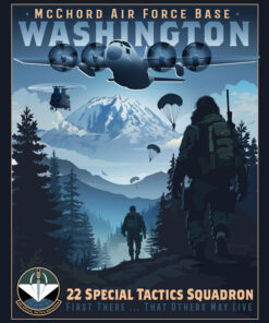 McChord AFB C-130 CH-47 22 STS Art