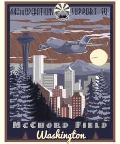 McChord Field 446 OSS art by - Squadron Posters!