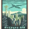 McChord Field, Washington 62nd AGS C-141 McChord_AFB_C-141_62nd_AGS_SP01418-featured-aircraft-lithograph-vintage-airplane-poster-art