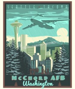 McChord Field, Washington 62nd AGS C-141 McChord_AFB_C-141_62nd_AGS_SP01418-featured-aircraft-lithograph-vintage-airplane-poster-art