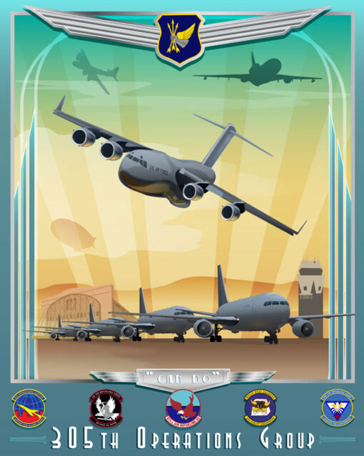 McGuire AFB 305th OG 911th ARS poster art