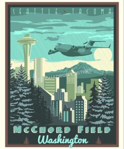 McChord Field Washington C-17 Art by - Squadron Posters!