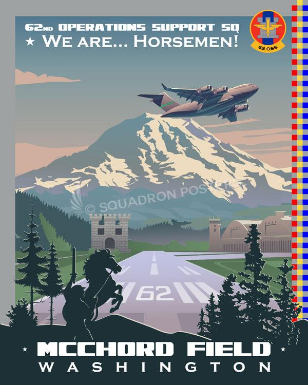 McChord Field Washington 62d OSS Art
