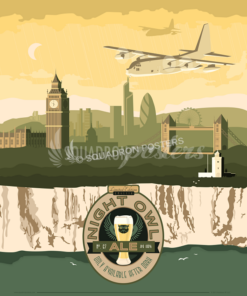 Mildenhall AB C-130 Hercules over London