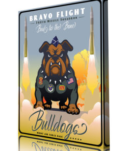 Minot AFB 740th MS Bravo Flight Bulldogs Art