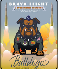 Minot AFB 740th MS Bravo Flight Bulldogs Art