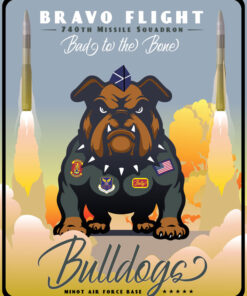 Minot AFB 740th MS Bravo Flight Bulldogs Art