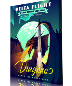 Minot AFB 740th MS Delta Flight Dragons Art
