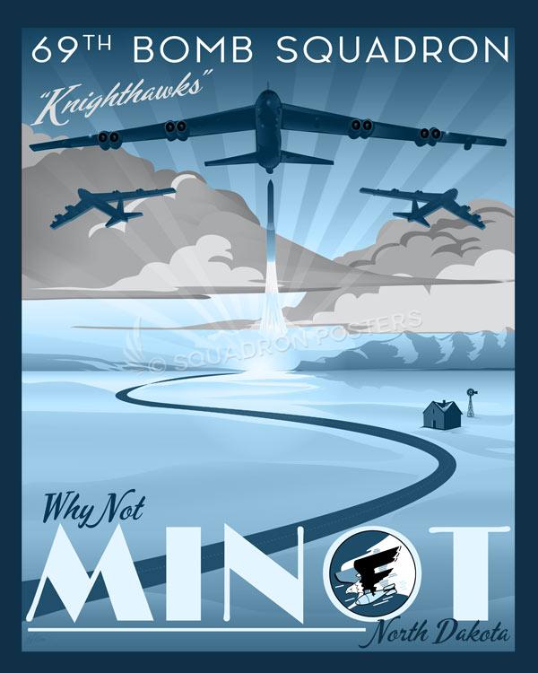Minot-AFB-B-52-69th-BS-featured-aircraft-lithograph-vintage-airplane-poster