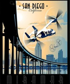 Miramar MV-22 SP00588-vintage-military-aviation-travel-poster-art-print-gift