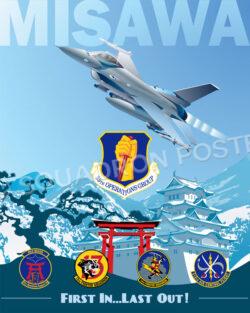 Misawa AB 35th OG - Squadron Posters