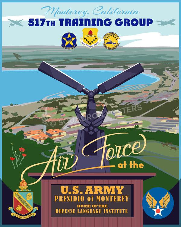 Monterey_California_517th_Training_Group_16x20_FINAL_Mac_Shirkov_SPN459478Mfeatured-aircraft-lithograph-vintage-airplane-poster