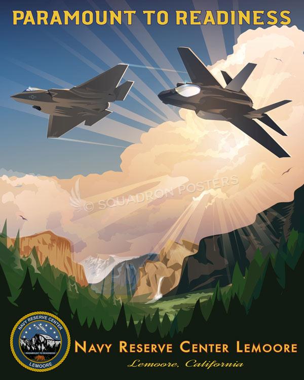 NAS Lemoore Navy Reserve Center Art by Squadron Posters!