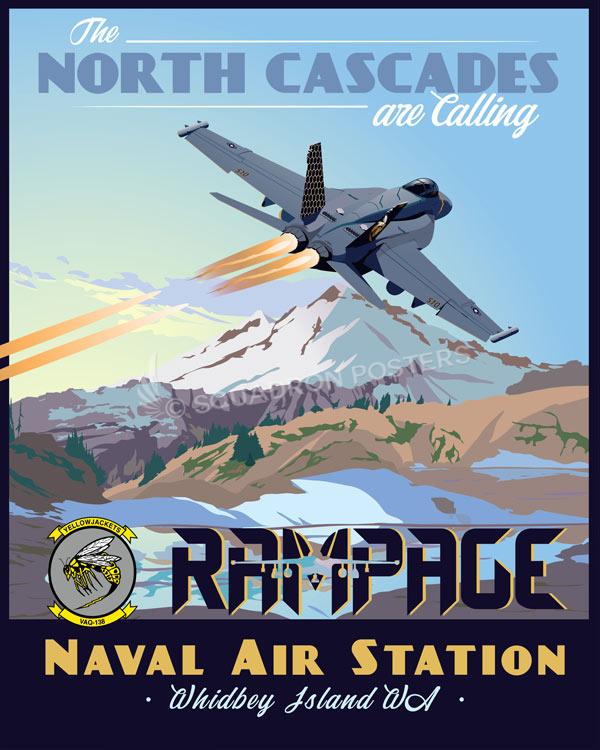 NAS Whidbey Island VAQ-138 Art by Squadron Posters!
