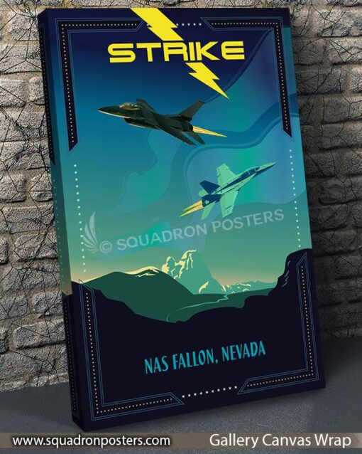 NAS Fallon NAWDC STRIKE TOPGUN Art - Squadron Posters