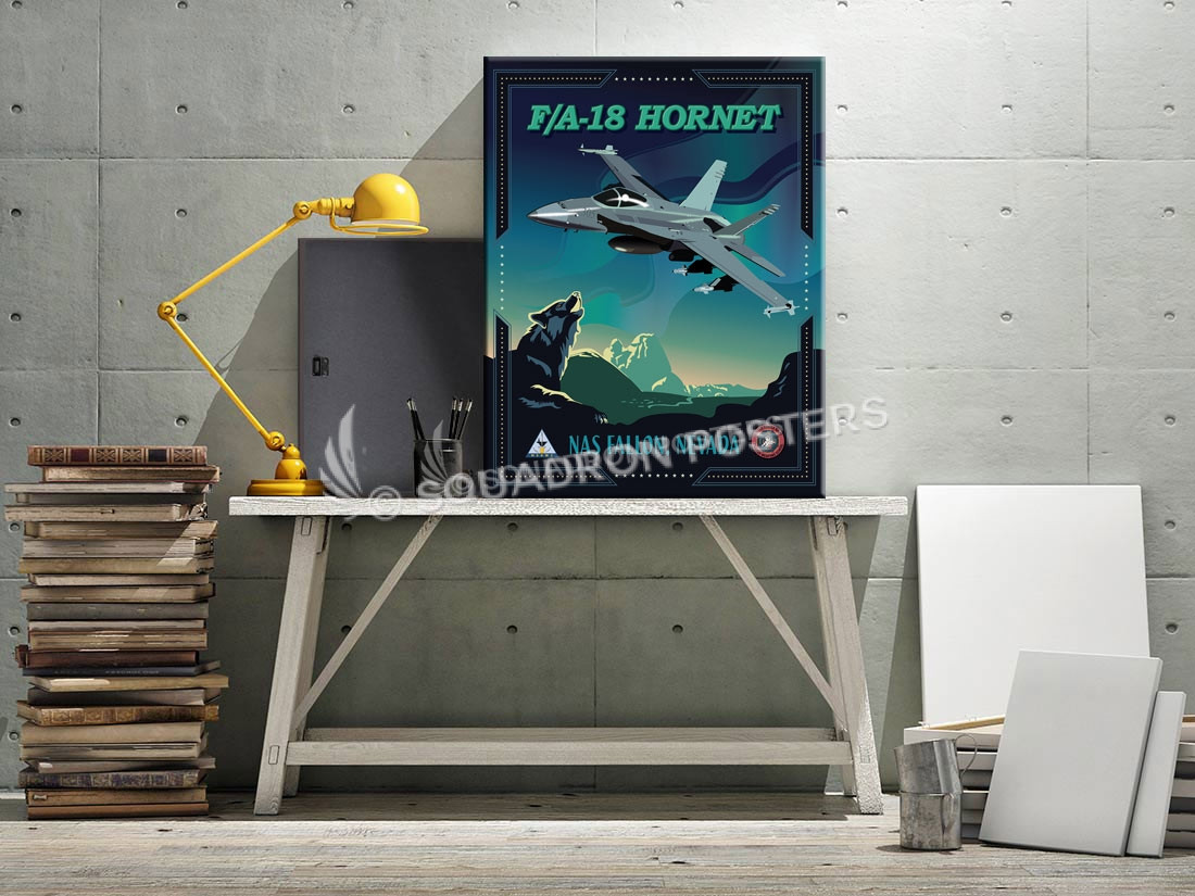 NAS Fallon FA-18 v2 SP00679 canvas-vintage-retro-print