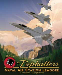 NAS_Lemoore_FA-18_VFA-14_SP01073-featured-aircraft-lithograph-vintage-airplane-poster-art