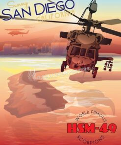 HSM-49 NAS North Island MH-60R NAS_North_Island_MH-60_HSM-49_SP01057-featured-aircraft-lithograph-vintage-airplane-poster-art