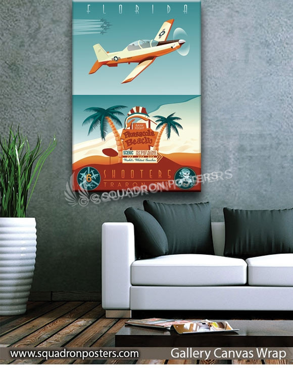 NAS_Pensacola_T-6_VT-6_SP01103-squadron-posters-vintage-canvas-wrap-aviation-prints