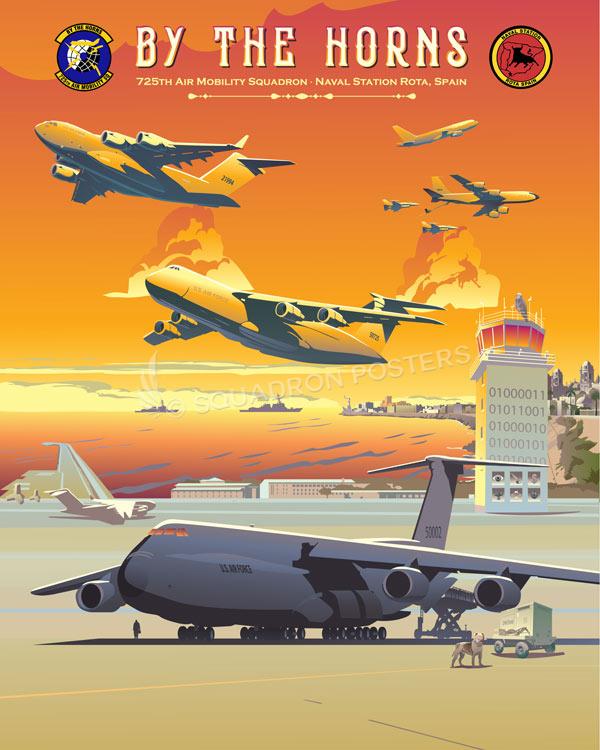 NAS Rota Spain 725th AMS Art