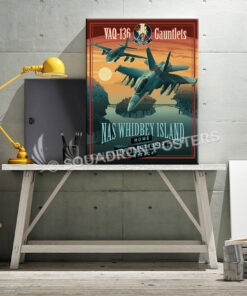 NAS Whidbey EA-18 VAQ-136 SP00693 canvas-vintage-retro-print