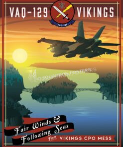 NAS Whidbey Island VAQ-129 CPO MESS nas_whidbey_island_ea-18g_vaq-129_sp01186-featured-aircraft-lithograph-vintage-airplane-poster-art