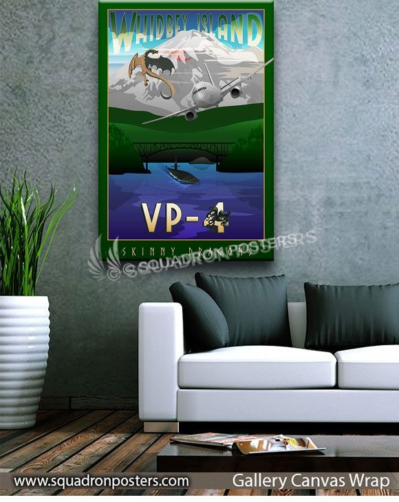 NAS_Whidbey_Island_WA_VP-4_P-8A_GREEN_SP01521-squadron-posters-vintage-canvas-wrap-aviation-prints