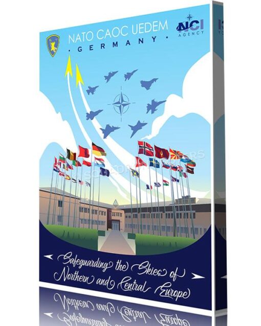 Uedem Map NATO CAOC Uedem - Squadron Posters
