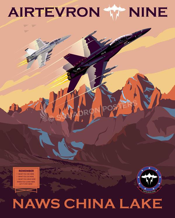 NAWS China Lake VX-9 AIRTEVRON NINE Art