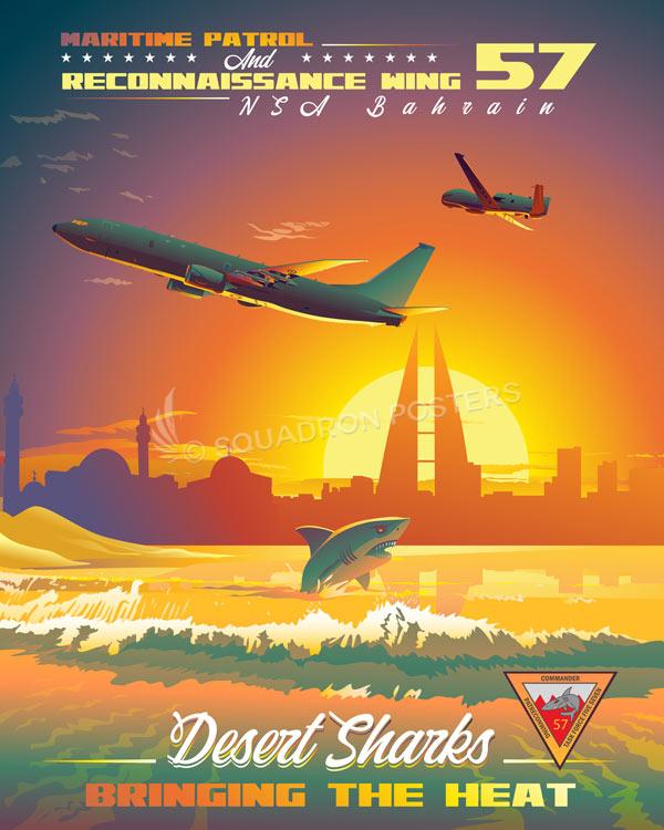 NSA Bahrain CTF-57 Desert Sharks Art