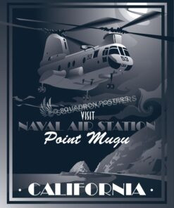 Nas Point Mugu CH46 Sea Knight SP00654 feature-military-aviation-vintage-style-print-gift