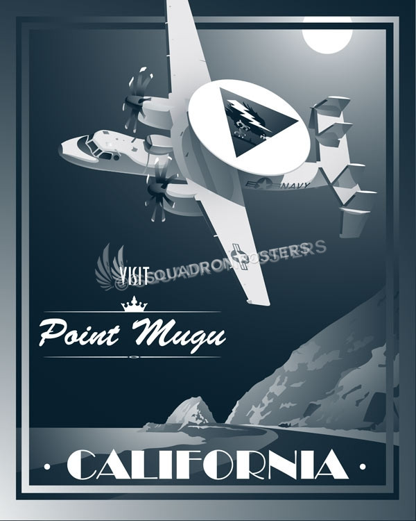 Nas Point Mugu E-2C Weapons School SP00682 feature-vintage-print
