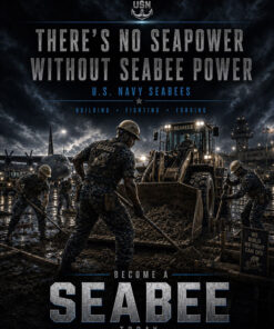 U.S. Navy Seabee Night Art