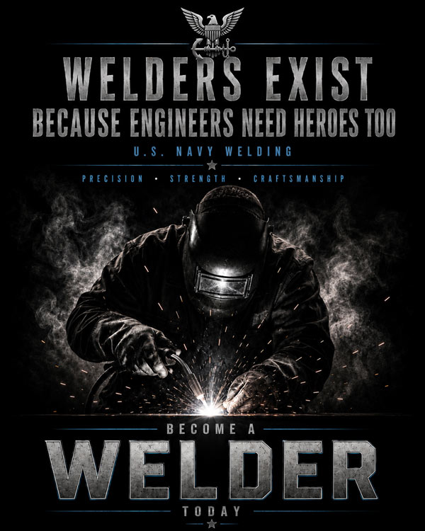 U.S. Navy Welder Art by Squadron Posters!