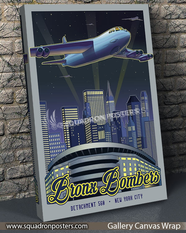 New York City Bronx Bombers SP00731 vintage-travel-poster-aviation-squadron-print-poster-art