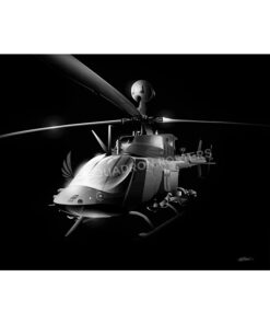 OH-58 Jet Black Lithograph