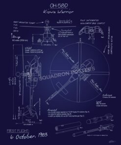 OH-58D Kiowa Blueprint Art