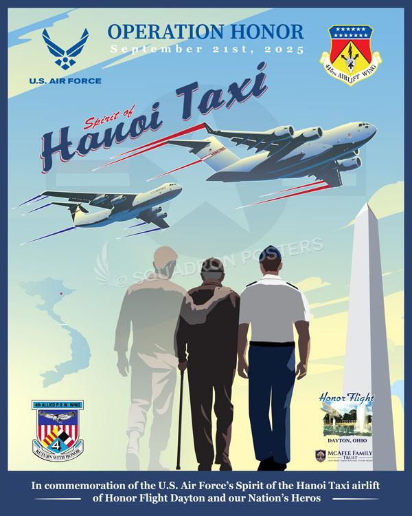 Wright Patterson AFB Ohio Operation Honor Hanoi Taxi Art