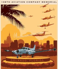 Orlando RU-21A 138th Mem SP00536-vintage-military-aviation-travel-poster-art-print-gift