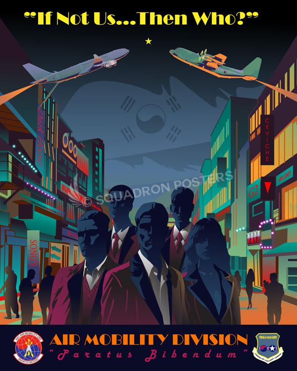Osan AB Korea 607th AMD Art by - Squadron Posters!
