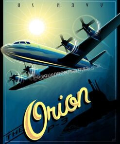P-3 Orion Poster Art by - Squadron Posters!