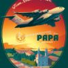 Pápa AB Hungary, Heavy Airlift Wing C-17 papa_hungary_haw_c-17_flags_sp01174-featured-aircraft-lithograph-vintage-airplane-poster-art