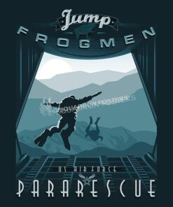 USAF Pararescue "PJs" - Jump Frogmen pararescue-military-aviation-poster-art-print-gift