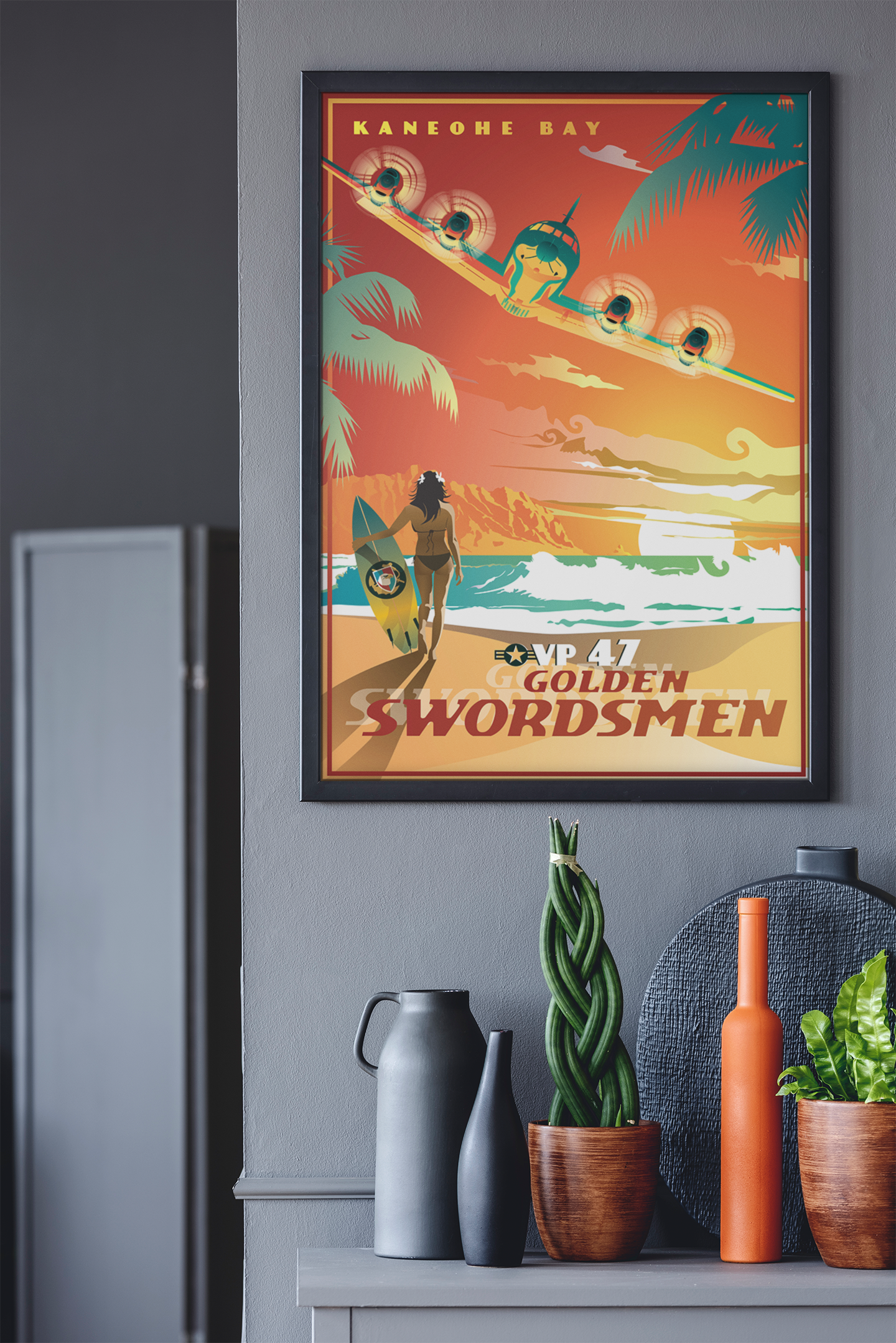 Patrol Squadron 47 VP-47 also known as The Golden Swordsmen SP00809-hanging-on-a-modern-wall
