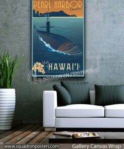 Pearl_Harbor_HI_Sub_SP00926-squadron-posters-vintage-canvas-wrap-naval-prints