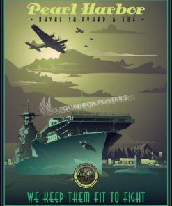 Pearl Harbor Naval Shipyard Pearl_H arbor_SP01359-featured-aircraft-lithograph-vintage-airplane-poster-art