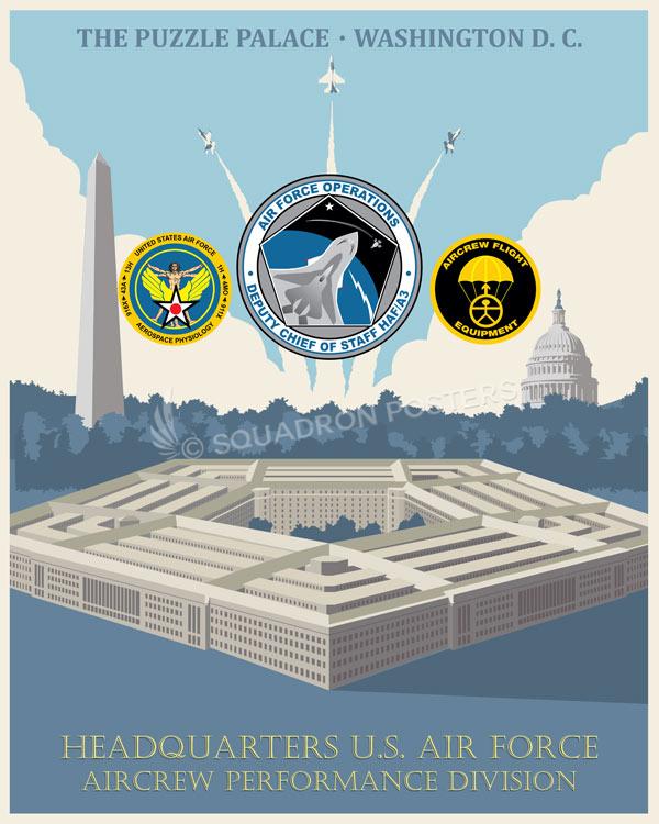 Pentagon-HAF-Aircrew-Performance-Division-featured-aircraft-lithograph-vintage-airplane-poster.jpg